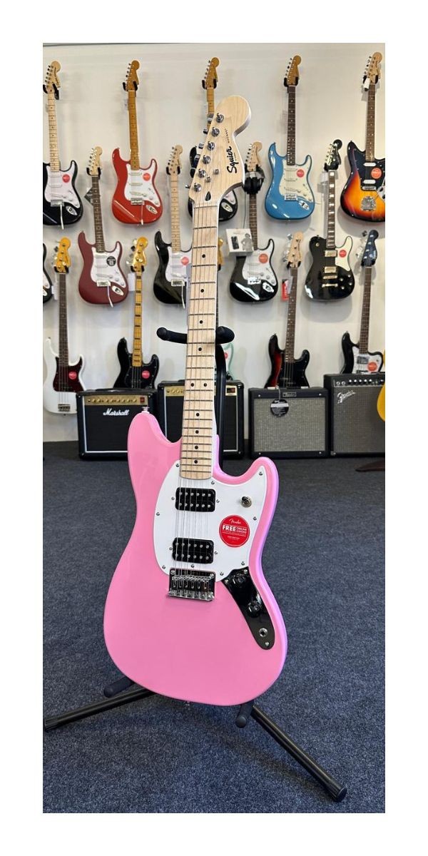 Guitarra Fender Squier Sonic Mustang Flash Pink 