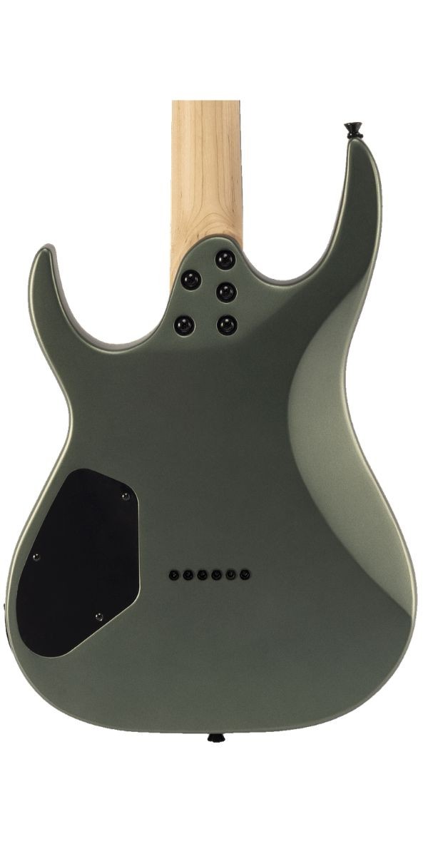Guitarra Michael Raze Gmr400 og Olive Green Superstrato hh Hardtail Satin 