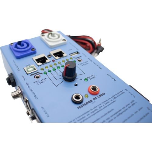 Testador de Cabos Soundvoice Sv-a 2820 Para áudio, Rede, Usb e Speakon 