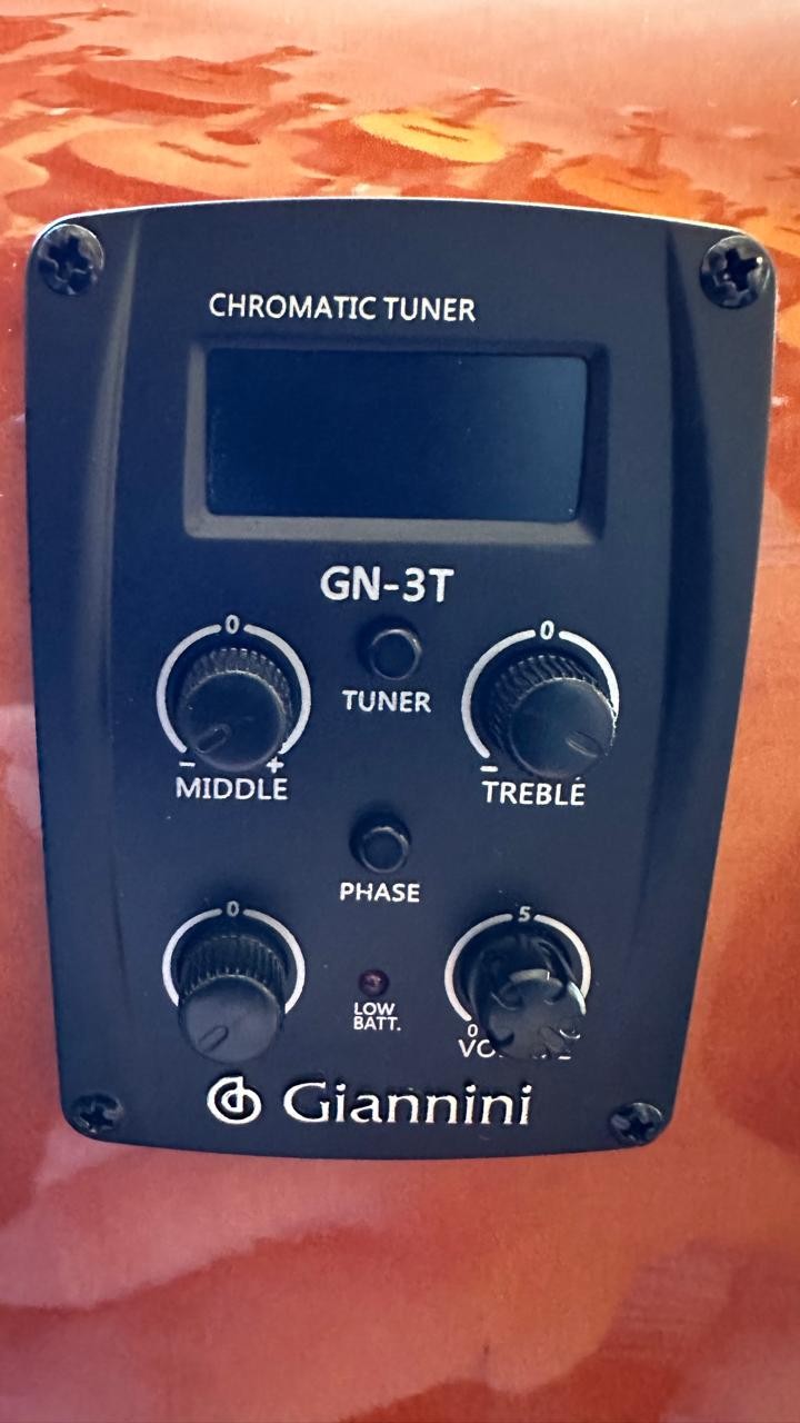 Violão Giannini Gnf-1d Nylon Eletroacústico Natural Gloss 