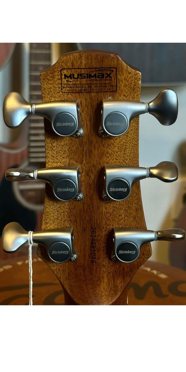 Violão Strinberg Dd3sc rt lh Canhoto Natural Satin Folk Eletroacústico Aço Com Bag 