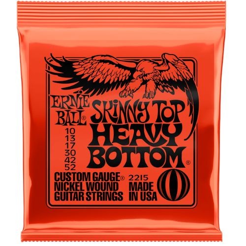 Encordoamento Ernie Ball Skinny Top Heavy Bottom Slinky 010–052 Níquel P02215 Para Guitarra 