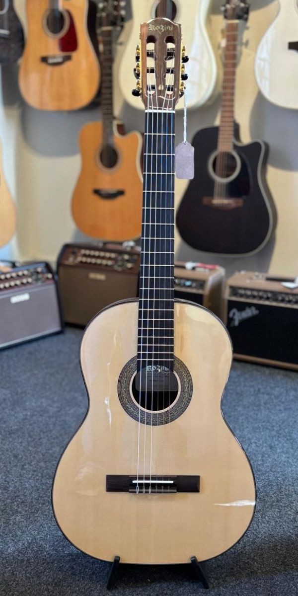 Violão Nylon Acústico Rozini Rx213 Acnj Natural Brilho Profissional Clássico 