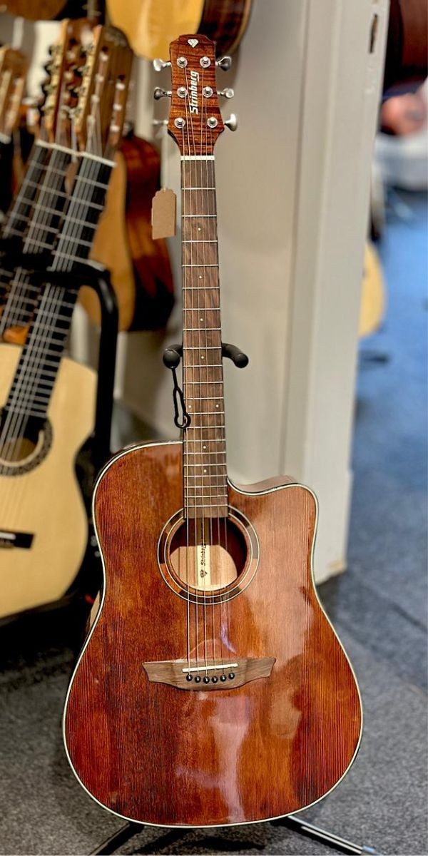Violão Strinberg Diamond Dd1c sm Smoked Gloss Folk Eletroacústico Aço Com Bag 