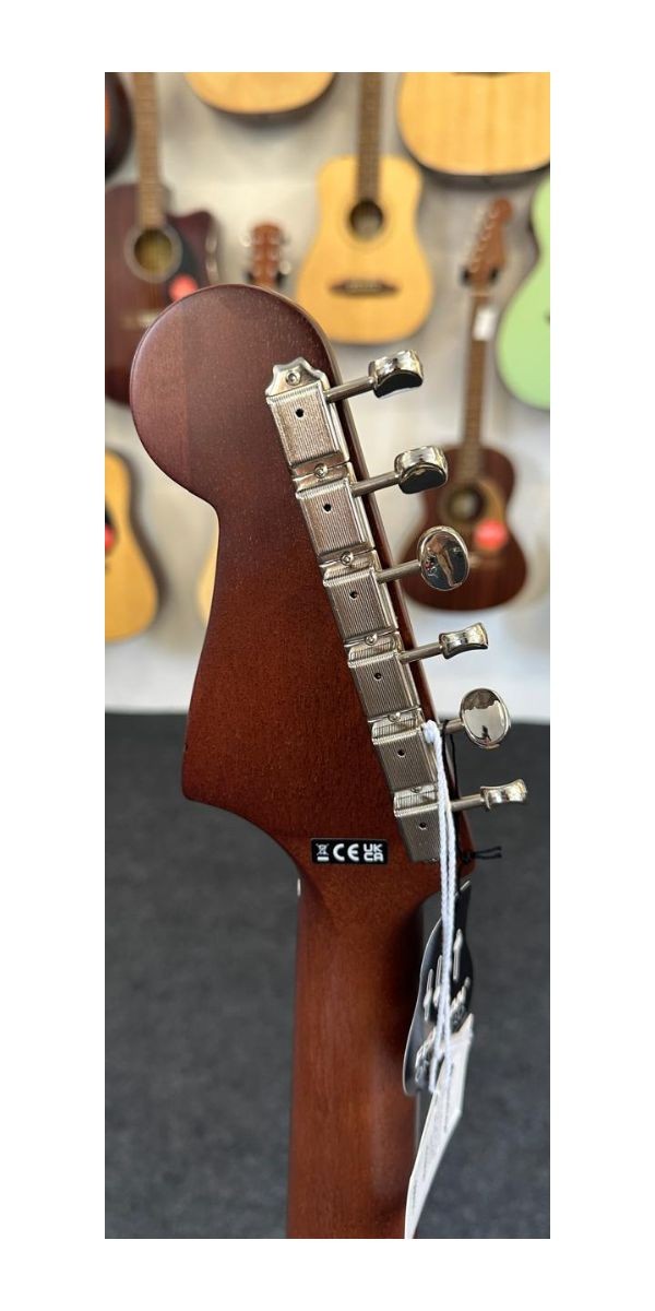 Violão Aço Elétrico Fender Malibu Player California Olympic White 