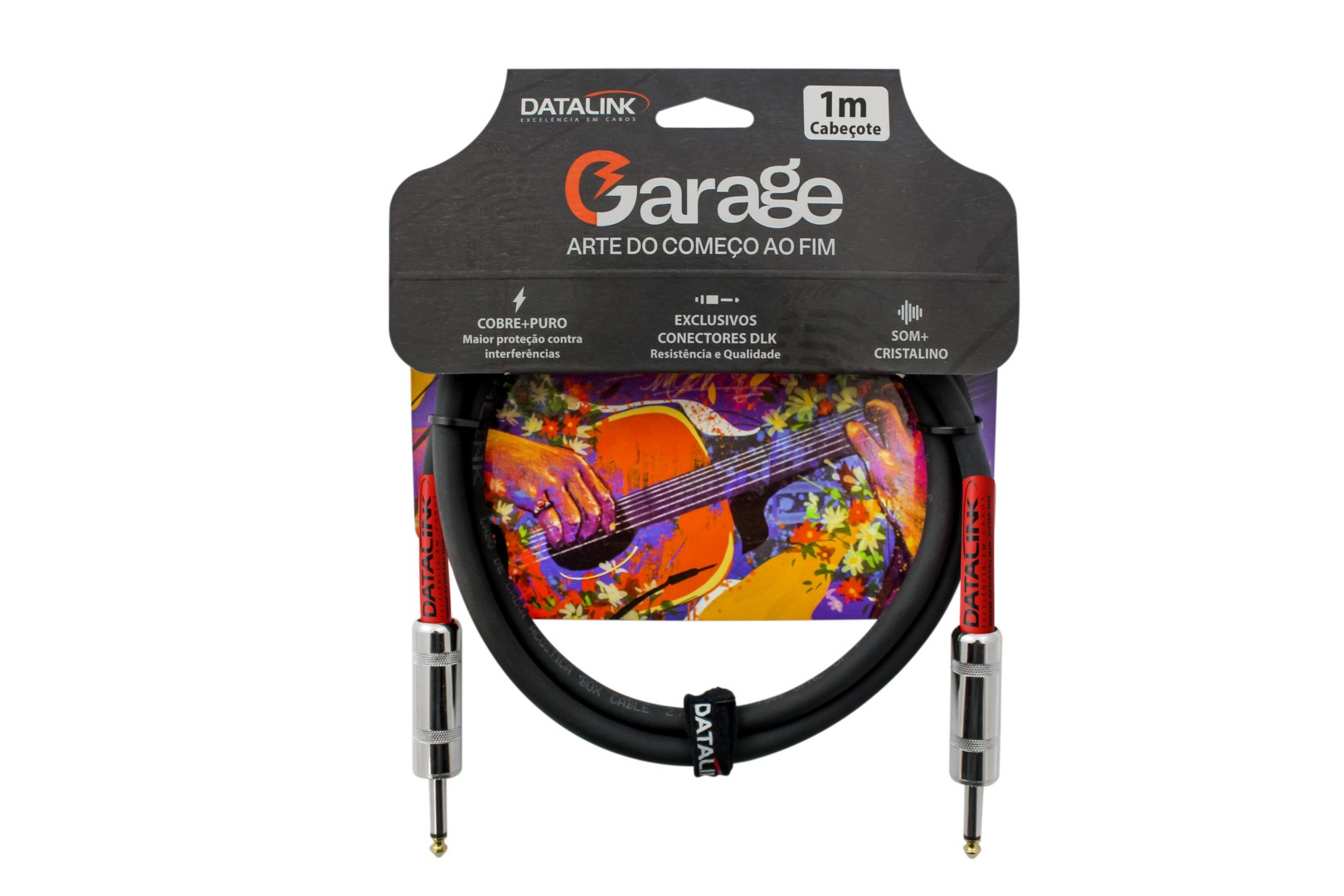 Cabo Datalink Garage p/ Cabeçote 2×2,5 Mm² P10-p10 Preto L=1 Metro 