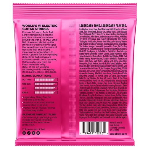 Encordoamento Guitarra Ernie Ball 009 Slink Niq P02223 