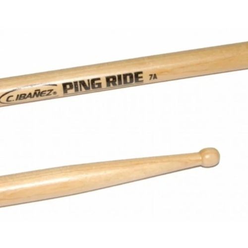 Baqueta c Ibanez Ping Ride 7a Marfim Ponta Bola Par 