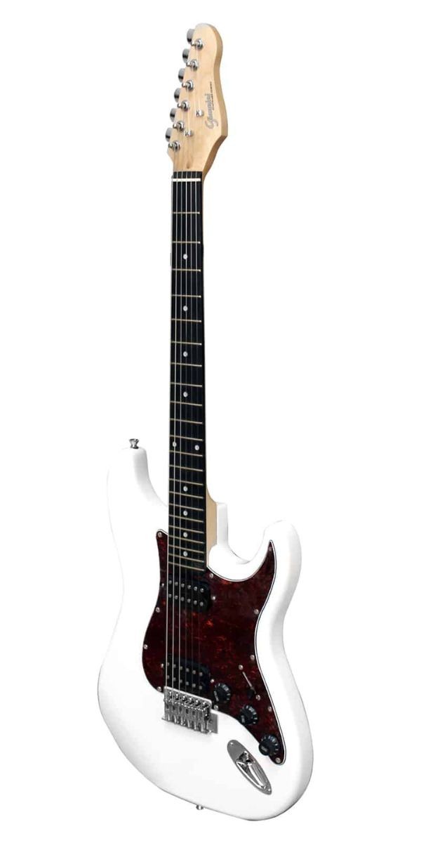Guitarra Giannini G-102 Wh/tt Strato hh White Com Escudo Tortoise e 2 Humbuckers 