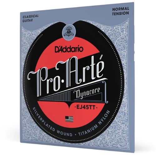 Encordoamento Violão Nylon D'addario Ej45tt Pro-arté Dynacore Titanium Tensão Normal 