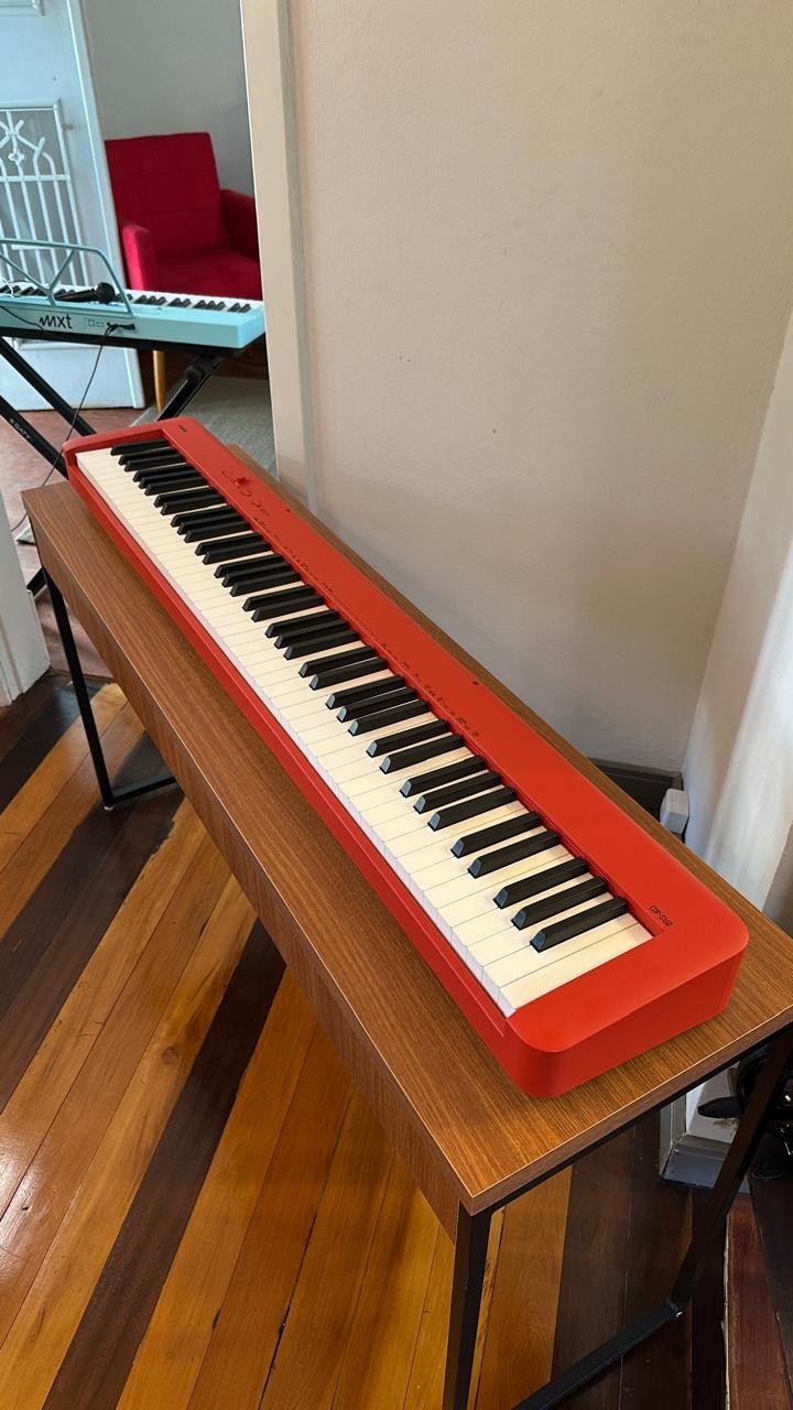 Piano Casio Digital Stage Cdps 160 Vermelho 