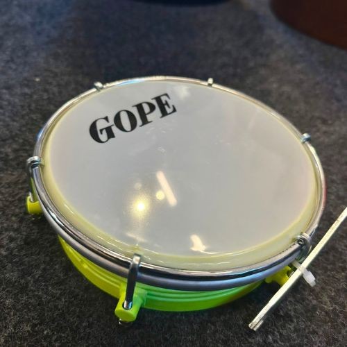 Tamborim Gope 6" Luminix Amarelo Aro Cromado 595alxacrc 