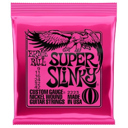 Encordoamento Guitarra Ernie Ball 009 Slink Niq P02223 
