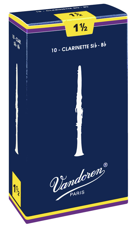 Palheta Tradicional 3,5 Clarinete Sib Unidade Vandoren 