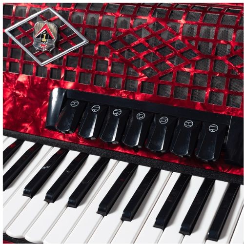 Acordeon Todeschini 41 Teclas e 120 Baixos Vermelho Com Bag Yw827 