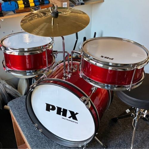 Bateria Infantil 3 Peças 14" Phx Bip-14 Vinho 