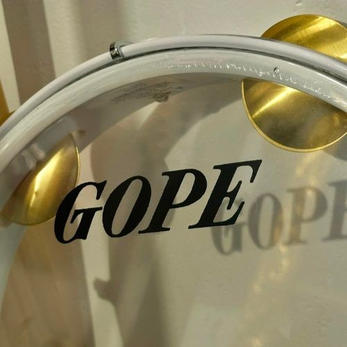 Pandeiro Gope Super Leve 10 Polegadas  Branco 