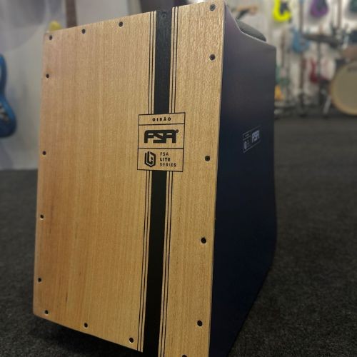 Cajon Fsa Lite Gibão Ltg-03 bl Azul Eletroacústico Com Captação P10 