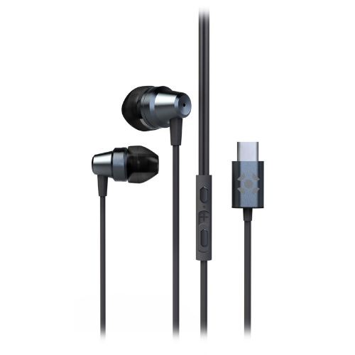 Fone de Ouvido Intra-auricular Com Fio Tipo-c Fortrek Ie210 Preto 