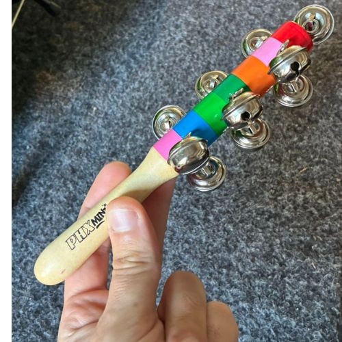 Chocalho Infantil Phx Mini Madeira G19-10 19cm Com Capa 