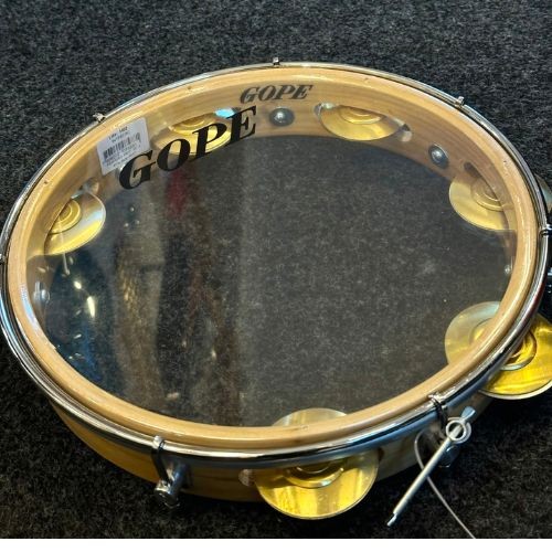 Pandeiro Gope 10" Madeira 7 Afinadores Pele Cristal 641pec 