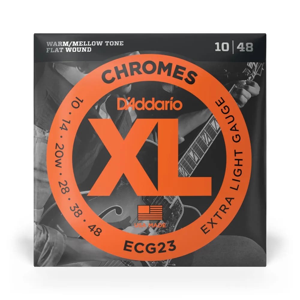 Encordoamento Para Guitarra 10-48 D'addario xl Chromes Ecg23 