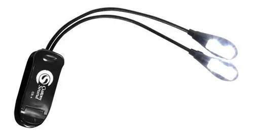 Luminária Para Estante Partitura Dupla Custom Sound Csl-4 bk 