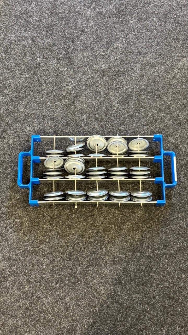 Ganza de Platinelas Luen Alumínio 36cm Azul 70 Platinelas 19027-az 