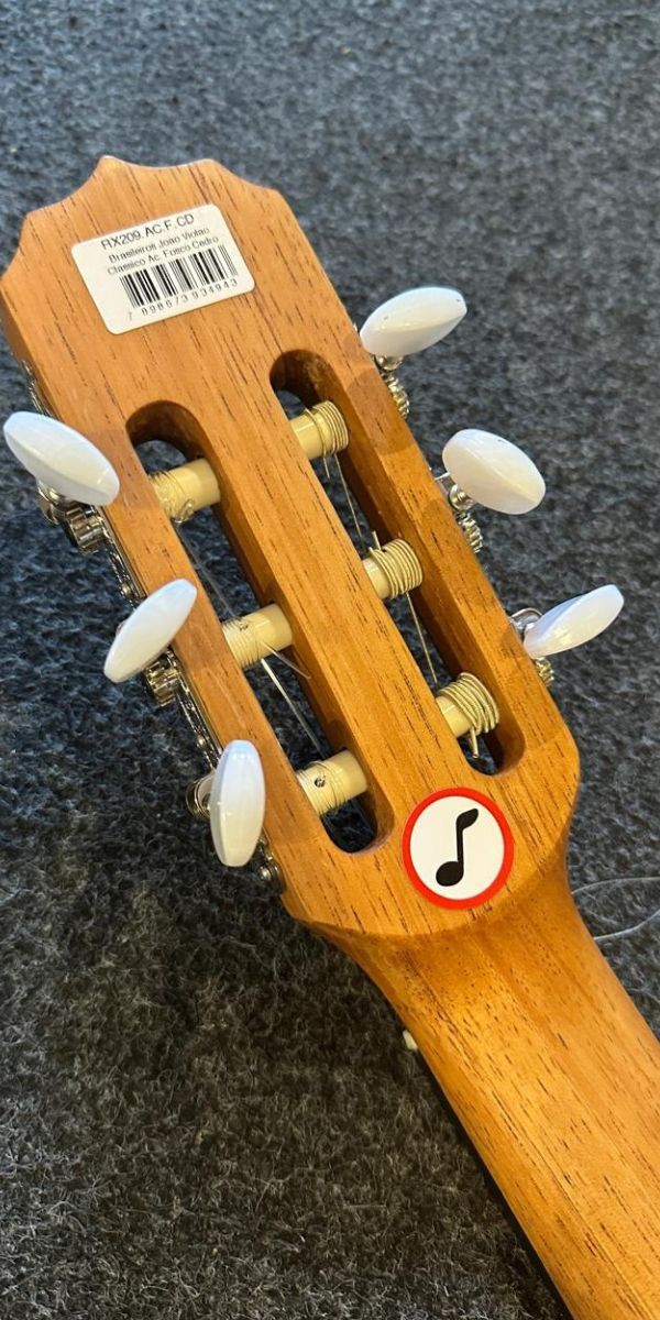 Violão Rozini Acústico Nylon João Violão Rx209.ac.f.cd Natural Fosco Marupá Maciço 