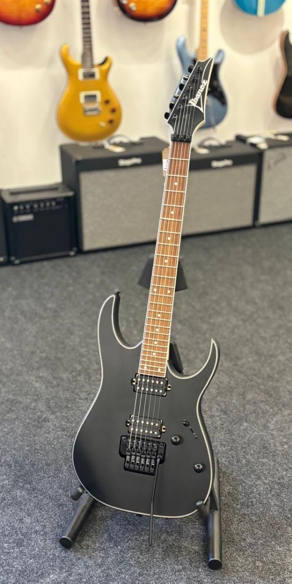 Guitarra Ibanez Rg420ex Bkf Black Flat hh Com Floyd Rose 