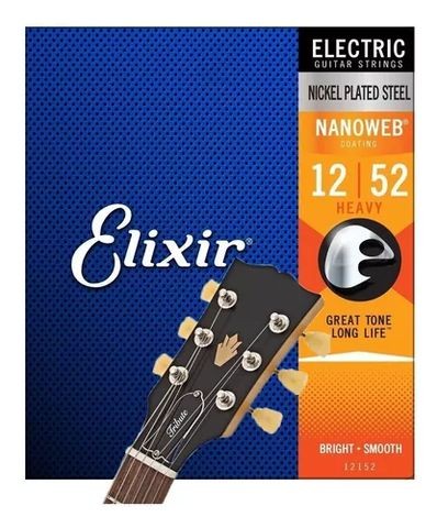 Encordoamento Guitarra Elixir 012 Heavy 12152 