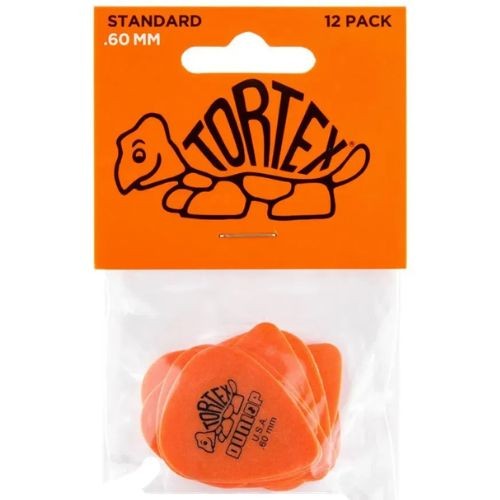 Palheta Tortex 0,60mm Laranja Pct C/12 418p.60 Dunlop 