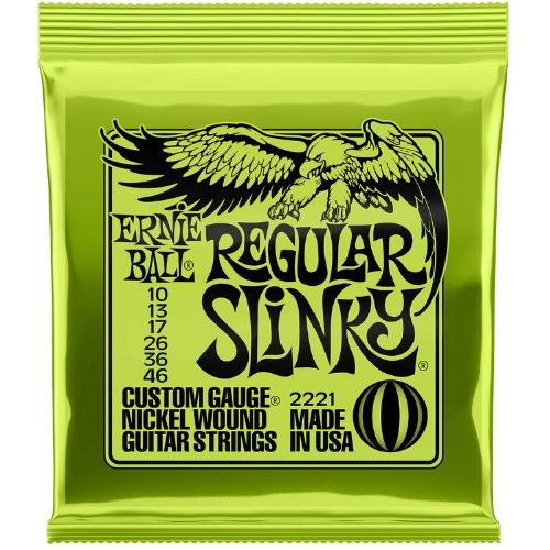 Encordoamento Ernie Ball Regular Slinky Nickel 010 Guitarra 