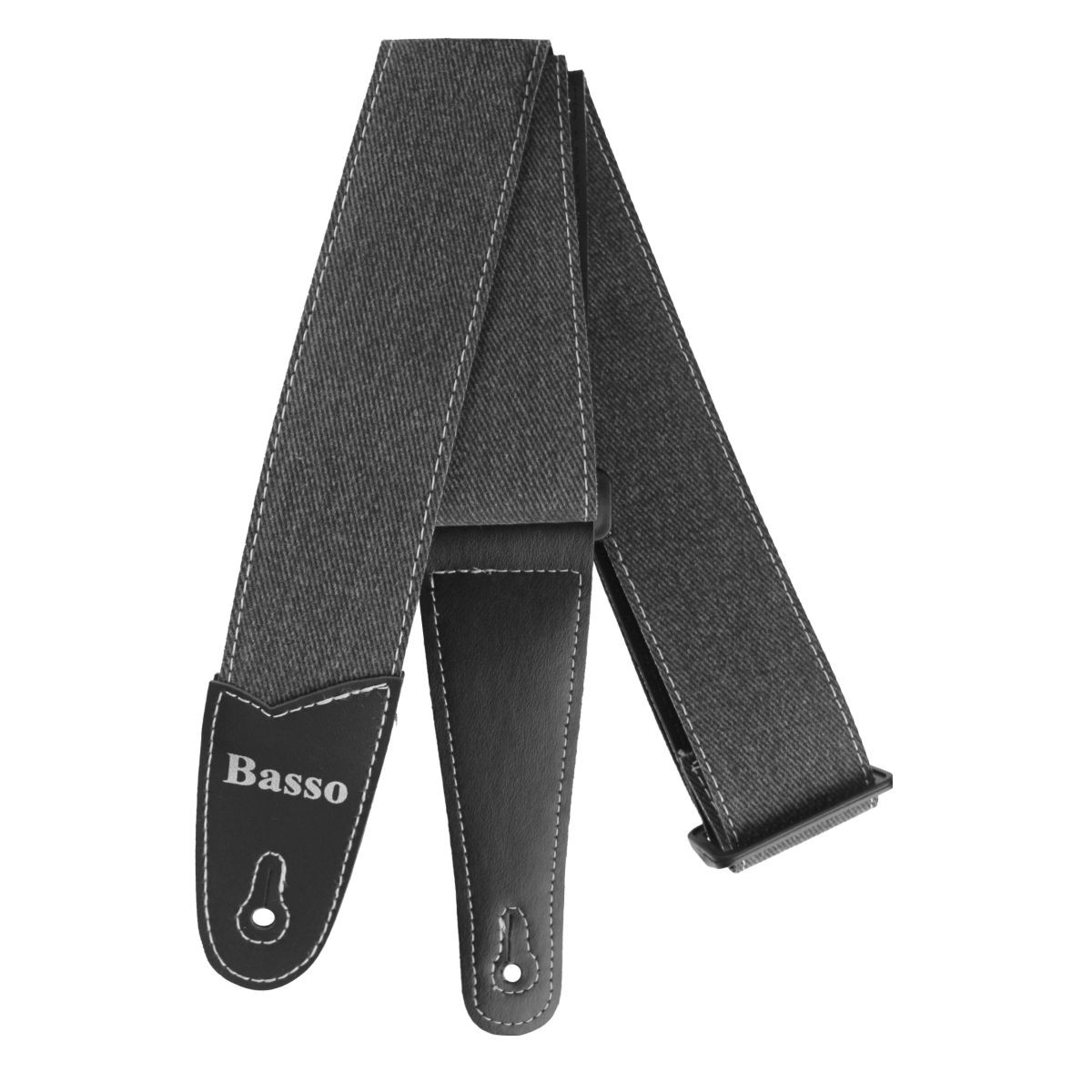 Correia Basso pl 61 Jeans Preto Para Guitarra, Violão e Baixo 