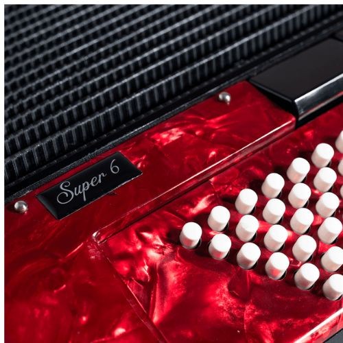 Acordeon Todeschini 41 Teclas e 120 Baixos Vermelho Com Bag Yw827 