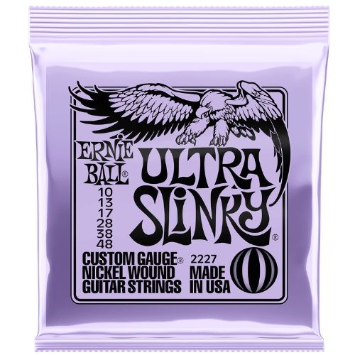 Encordoamento Ernie Ball Ultra Slinky 010–048 Níquel P02227 Para Guitarra 