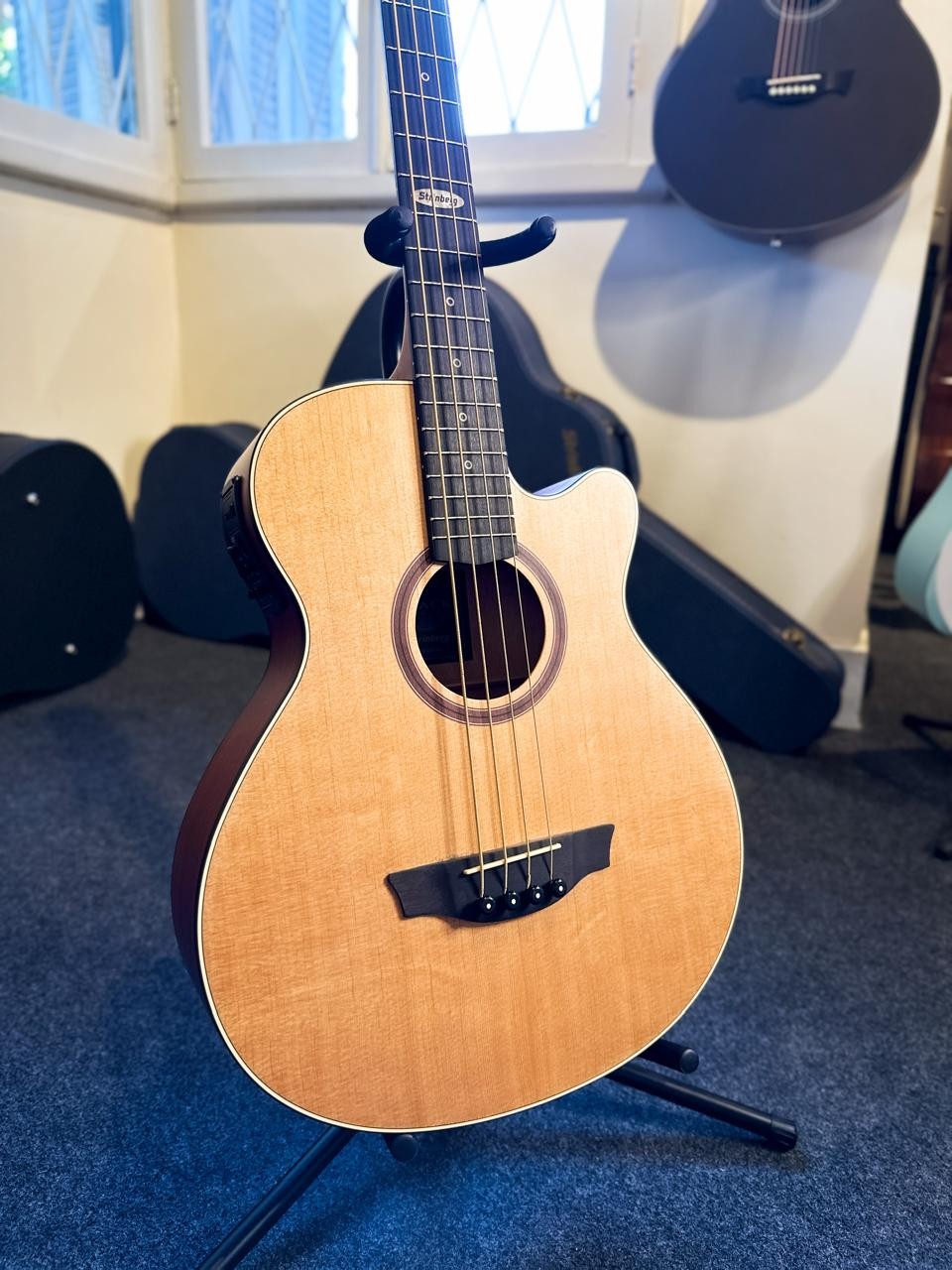 Baixolão 4 Cordas Strinberg Sb-240c Natural Fosco