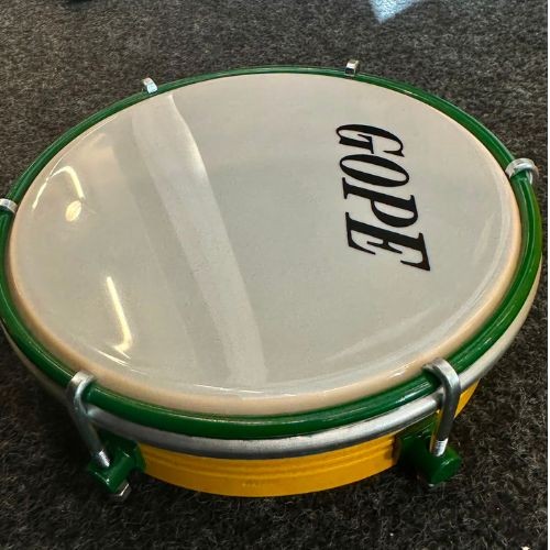 Kit Percussão Gope Kitlb1 Linha Brasil Pandeiro g3 12” Rebolo 11” Reco-reco Repique e Tamborim 