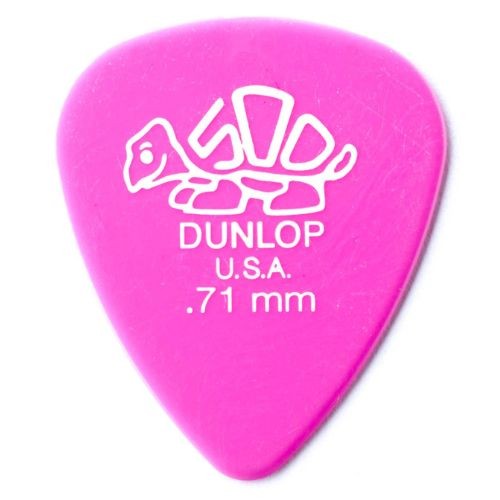 Palheta Delrin 500 0,71mm Rosa Dunlop Und 