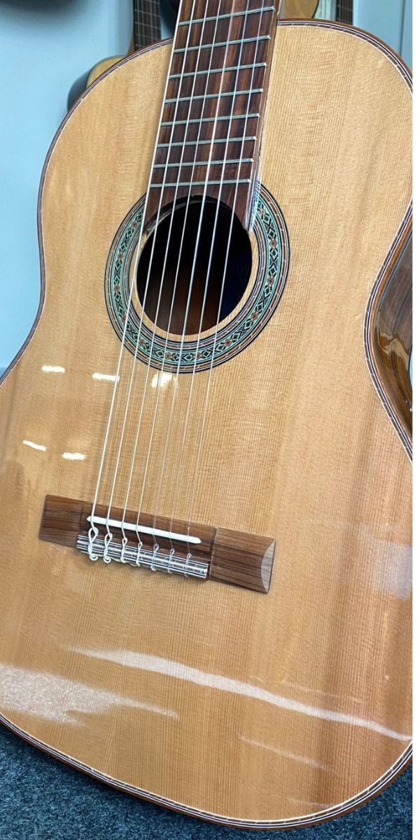 Violão 7 Cordas Nylon Acústico Rozini Rx237 Virtuoso Natural Cedro Canadense 