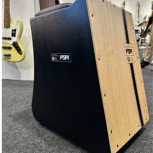 Cajon Fsa Lite Gibão Ltg-01 Preto Eletroacústico Com Captação P10 