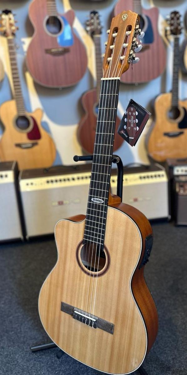 Violão Strinberg Sc200c Canhoto Nylon Eletroacústico Natural 