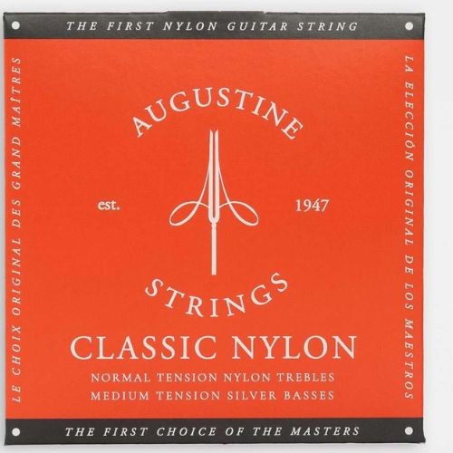 Encordoamento Violão Nylon Augustine Classic Red Tensão Normal e Média 