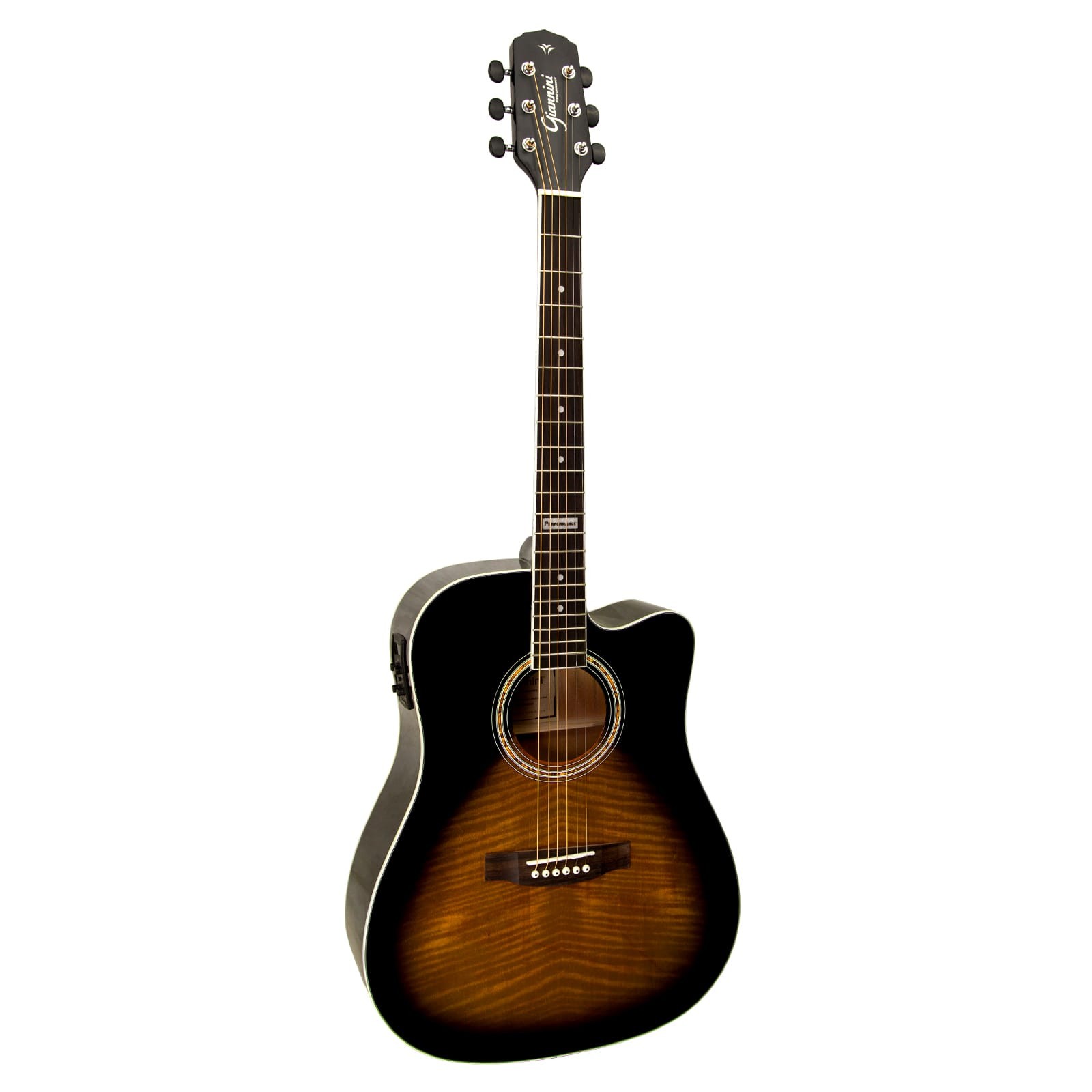 Violão Aço Eletroacústico Giannini Performance Gf-1d Ceq Tobacco Sunburst (ts) 