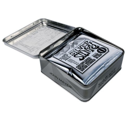 Encordoamento Ernie Ball John Mayer Silver Slinky 0105-047 P03818 Pack Com 3 Para Guitarra 