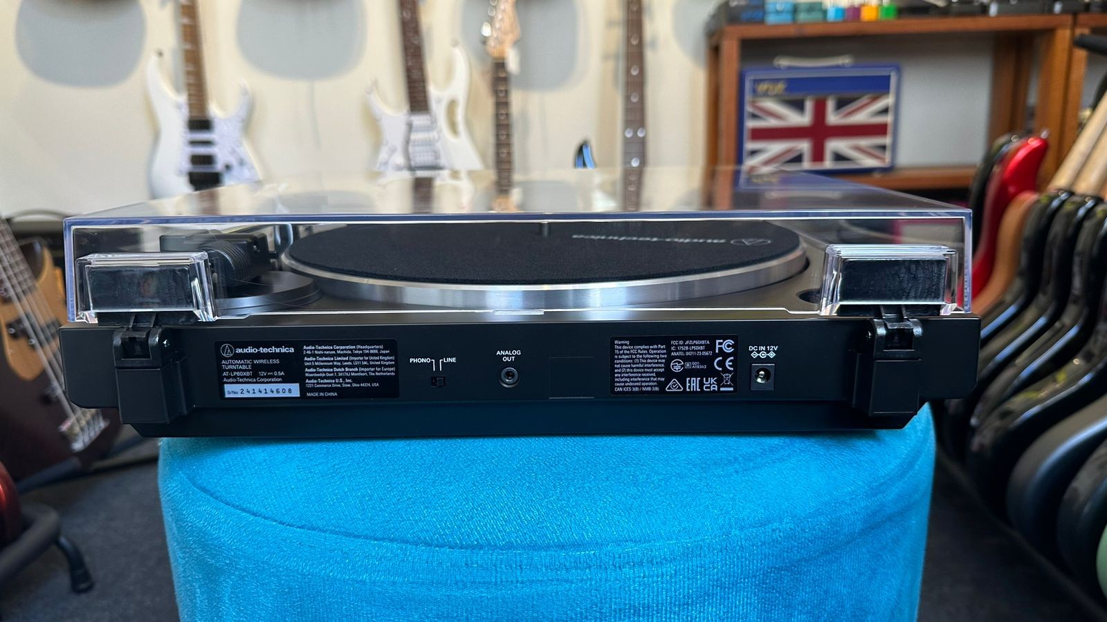 Toca Disco Audio Technica  Bluetooth At-lp60xbt-bk-c