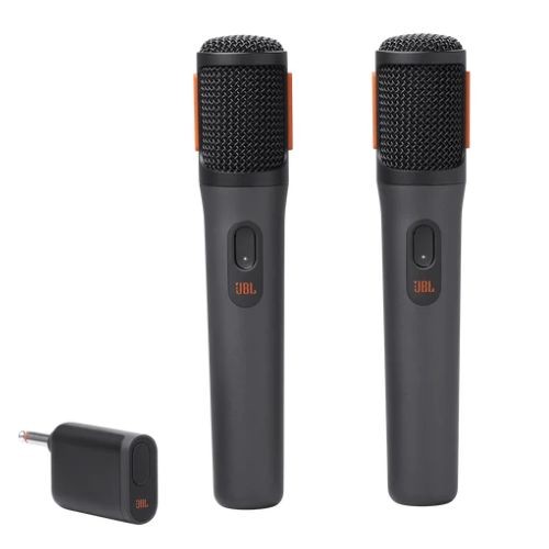 Microfone Sem Fio Duplo Jbl Partybox Wireless Mic Jblpbwirelessmic Preto 