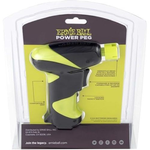 Encordoador Motorizado Ernie Ball Power Peg P04118 Para Guitarra Violão e Baixo 