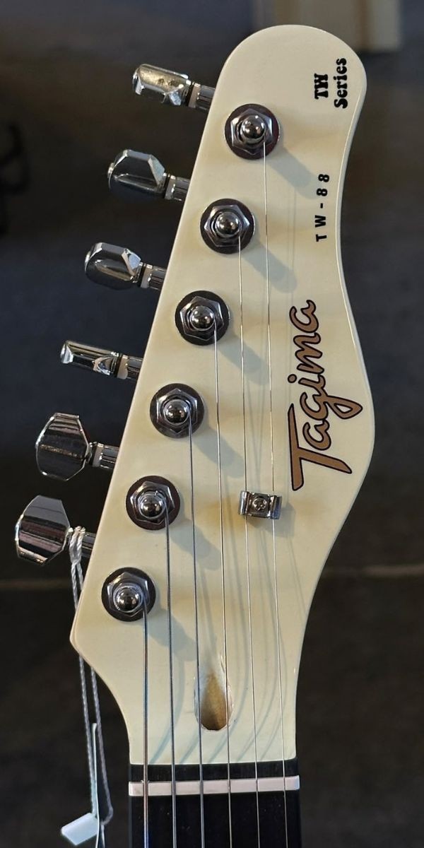 Guitarra Tagima Tw-88 hh Olympic White Owh Escudo Tortoise Tele 