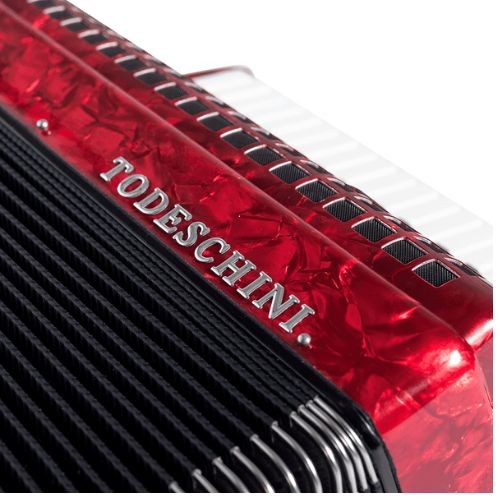Acordeon Todeschini 41 Teclas e 120 Baixos Vermelho Com Bag Yw827 